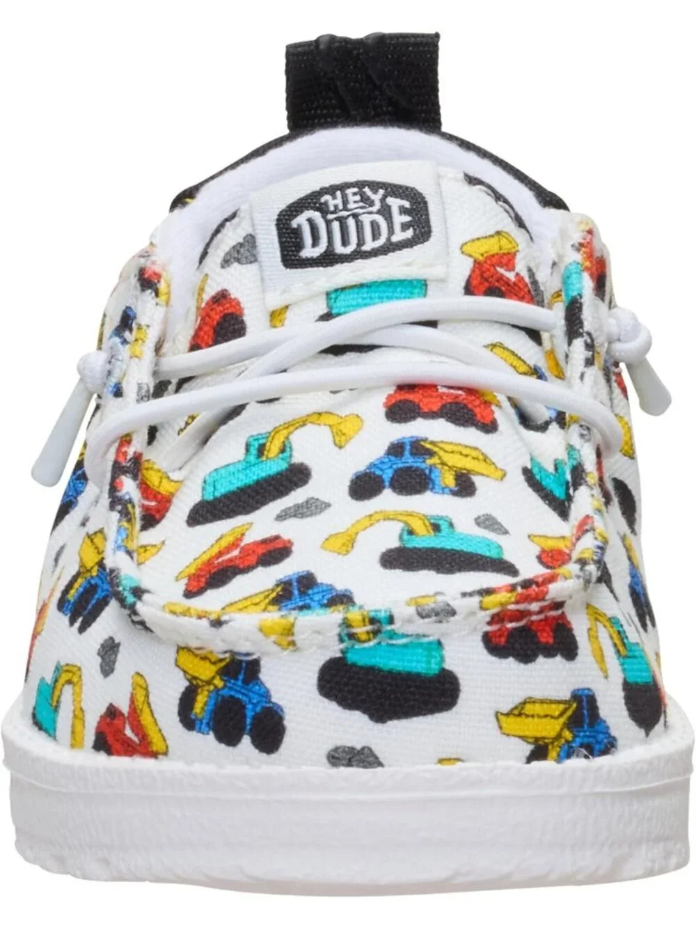 Lightweight Infant Slip-On Shoes | Ivory/Multi, Size 4 | Elastic Laces & Stretch